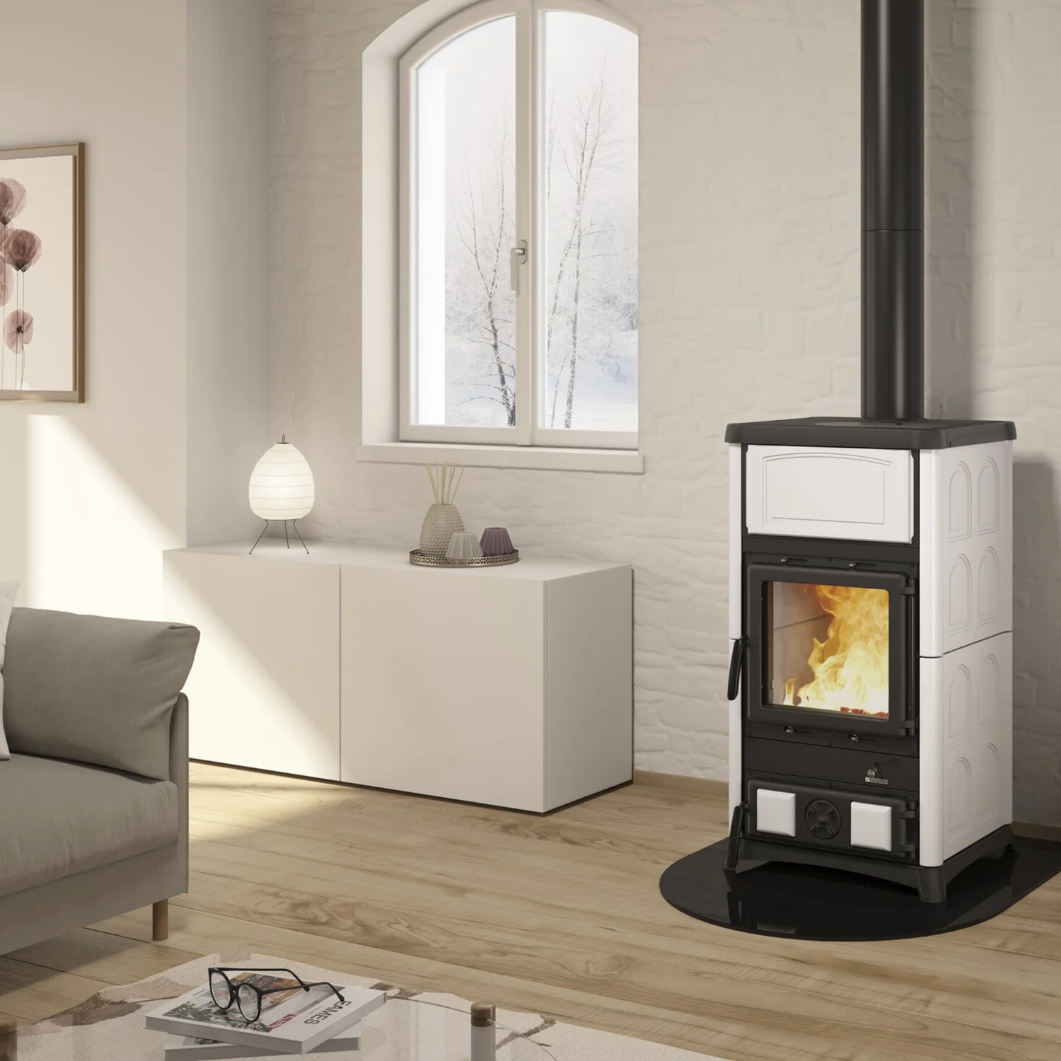 La Nordica CONCITA.16 - Blanc poêle à bois