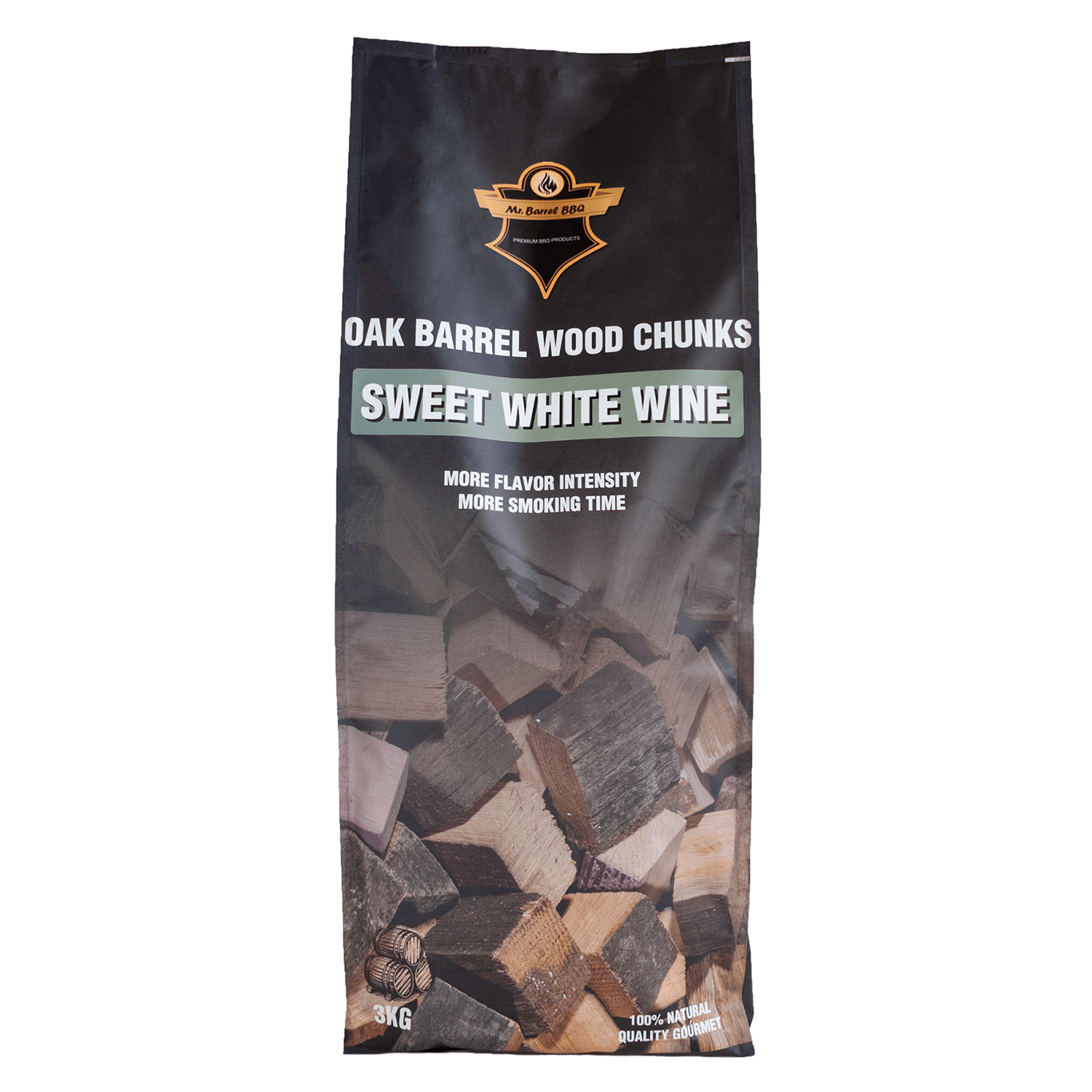 Mr. Barrel BBQ Chunks XL Sweet White Wine, 3 kg