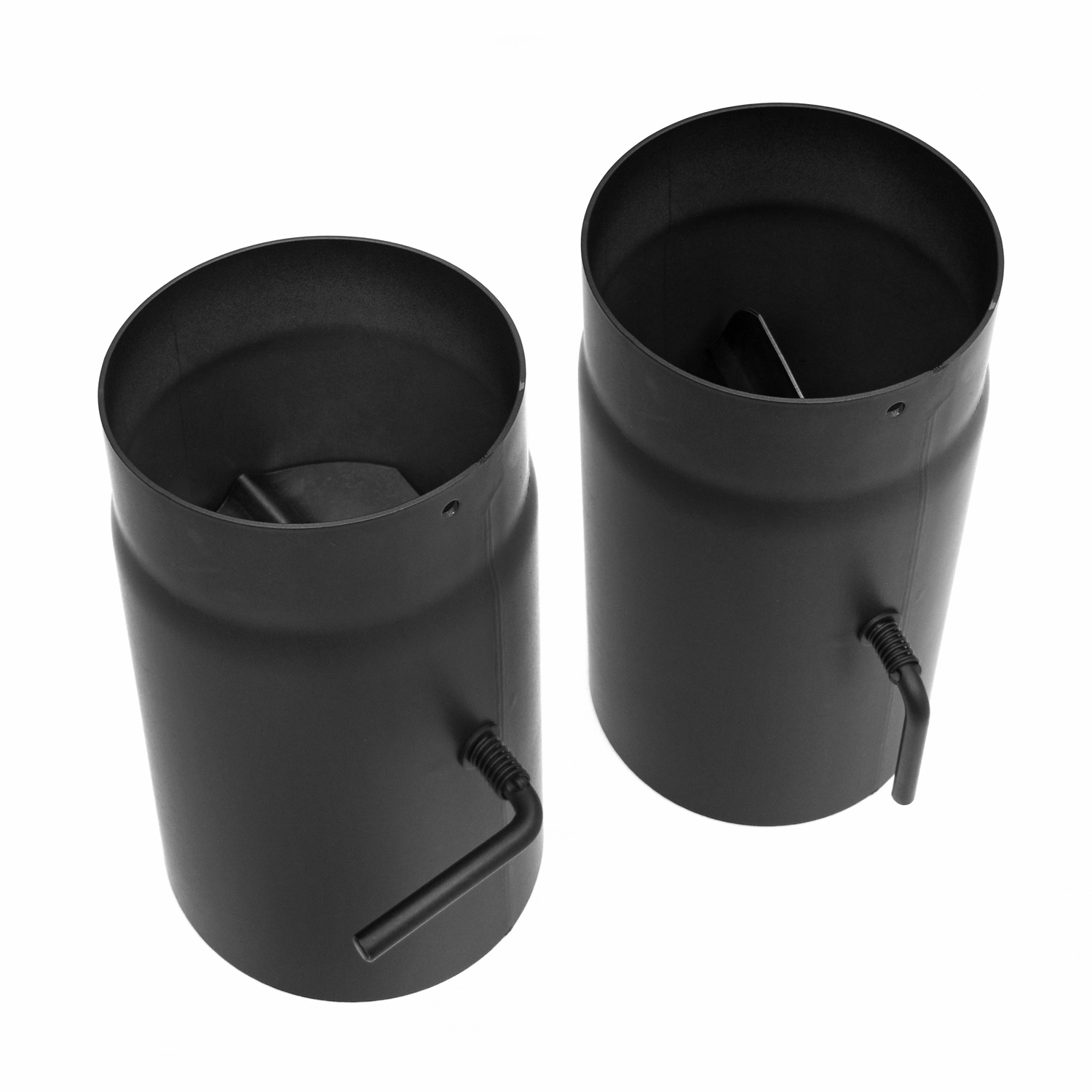 Raik Rauchrohr / Ofenrohr 150mm - 250mm mit Zugregulierung schwarz