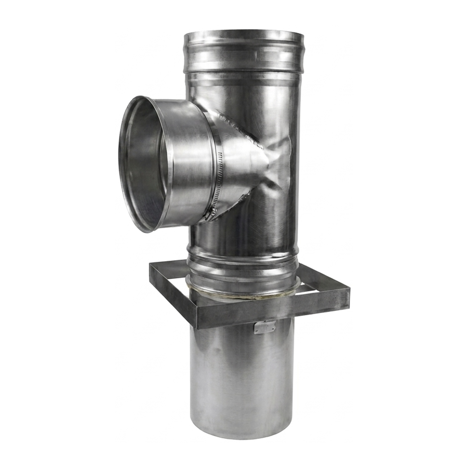 Schiedel Raccordement de conduit PPL 90° avec fourreau, déflecteur, support et manchon de dilatation pour LB90 Ø 150 mm