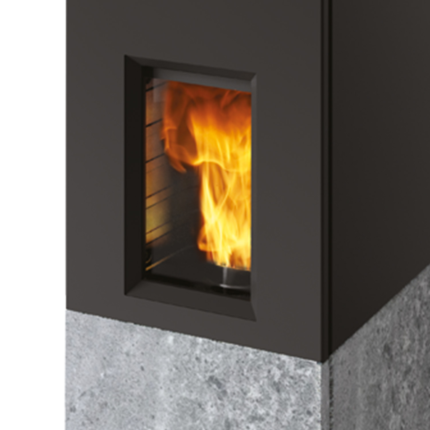 Edilkamin Rise 9+ Pelletofen RR hinten Speckstein