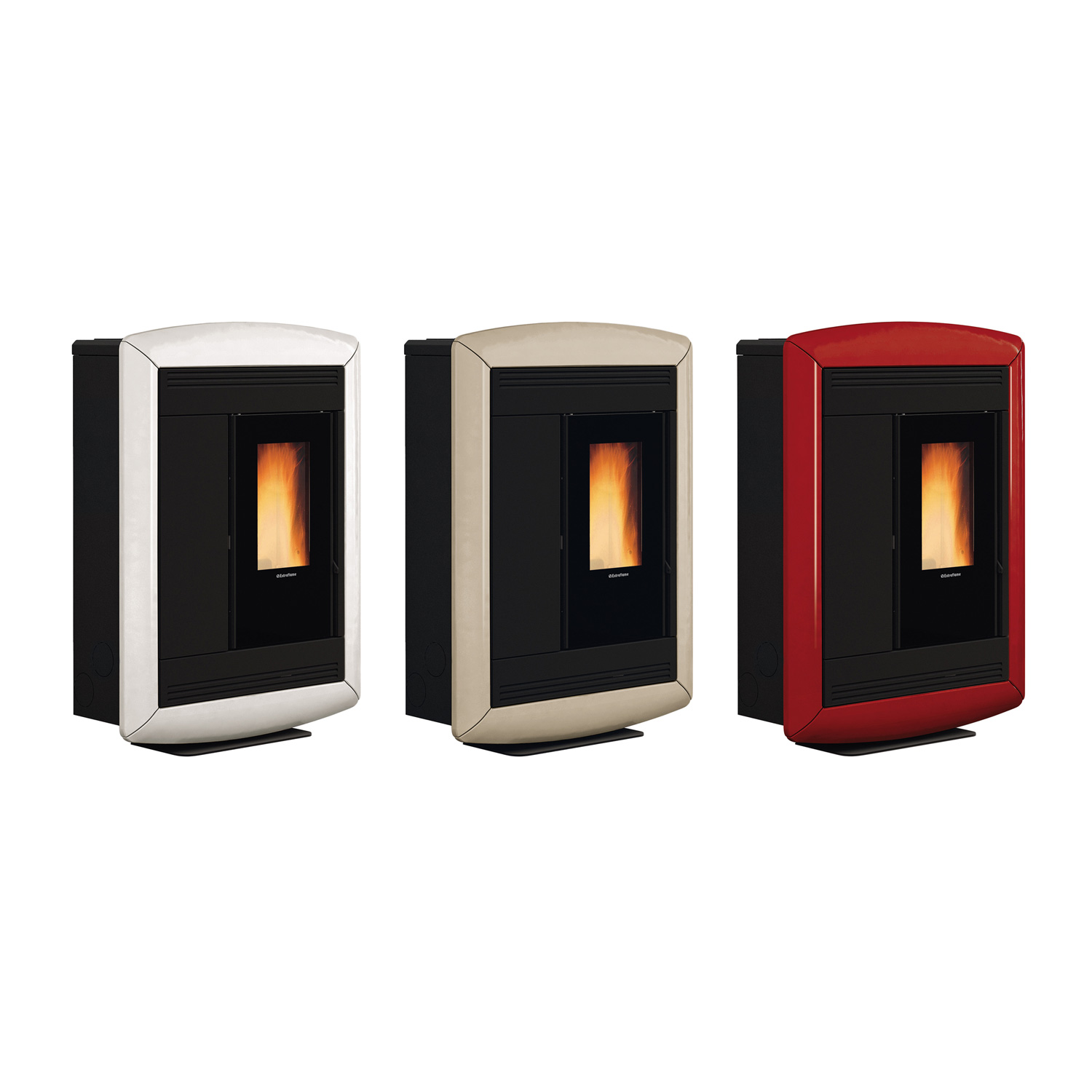 Extraflame Souvenir Lux EVO Poêle à granulés majolique Bordeaux