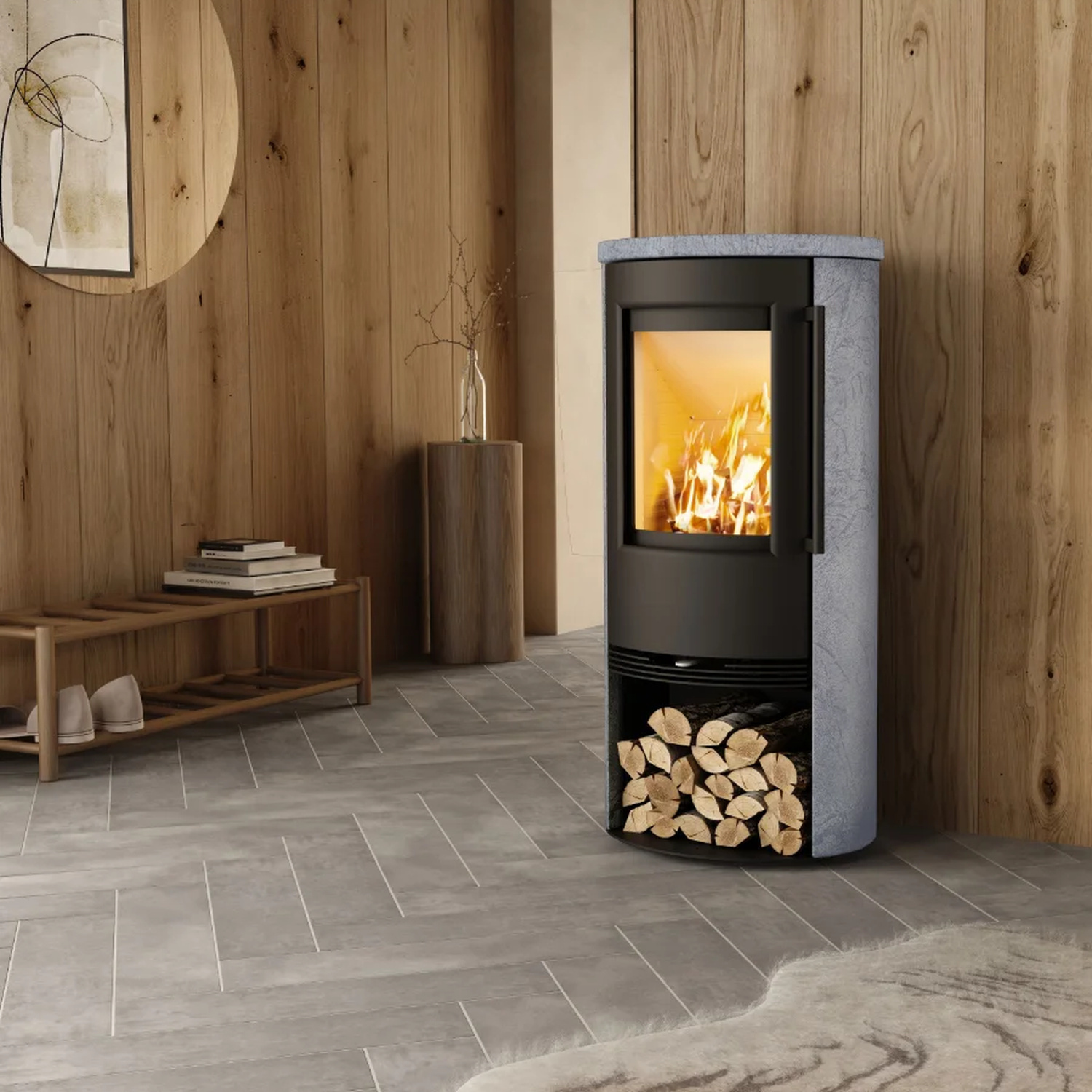 TermaTech TT21RS-CG A-Flame Kaminofen TermaStone Grey