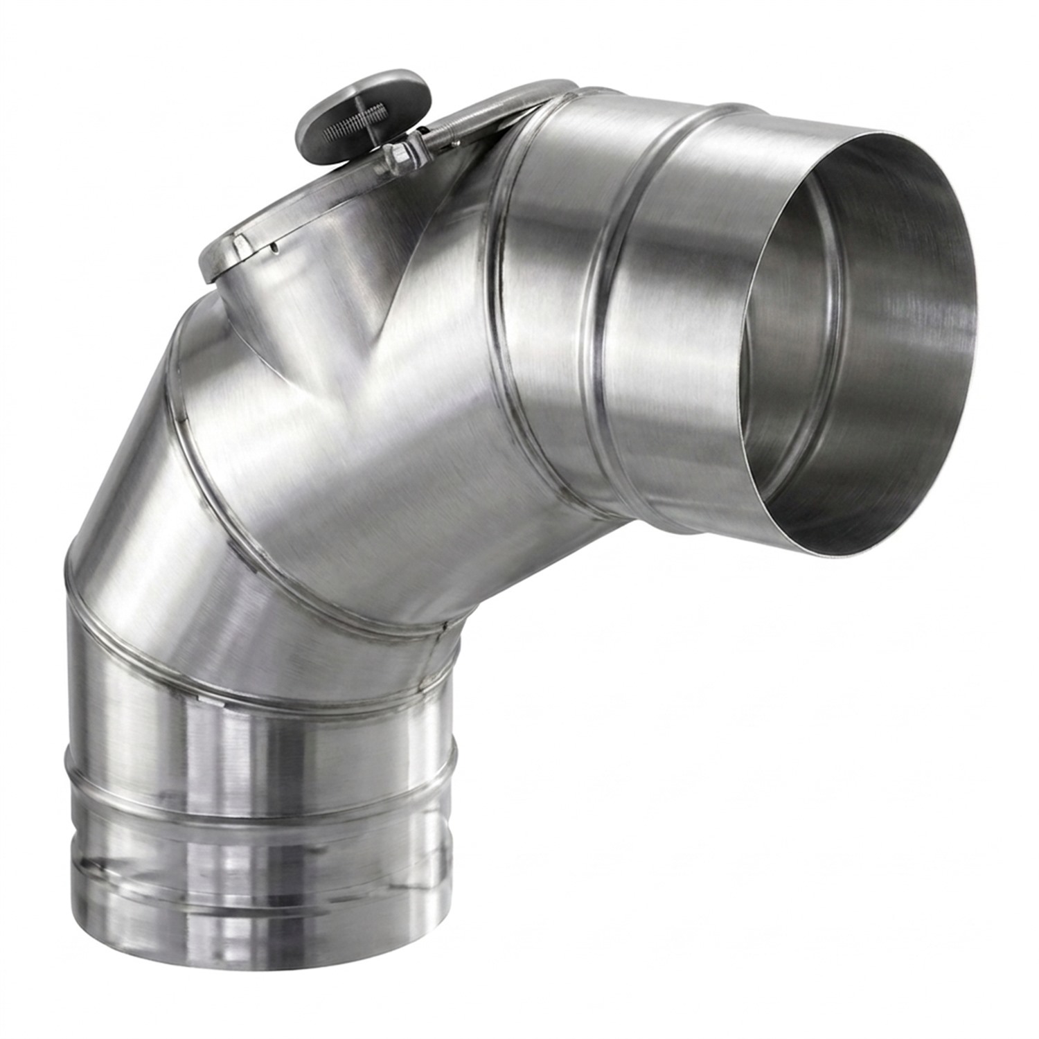 Schiedel Coude PPL 90° pour PPL Ø 200 mm avec fermeture de révision pour fioul/gaz