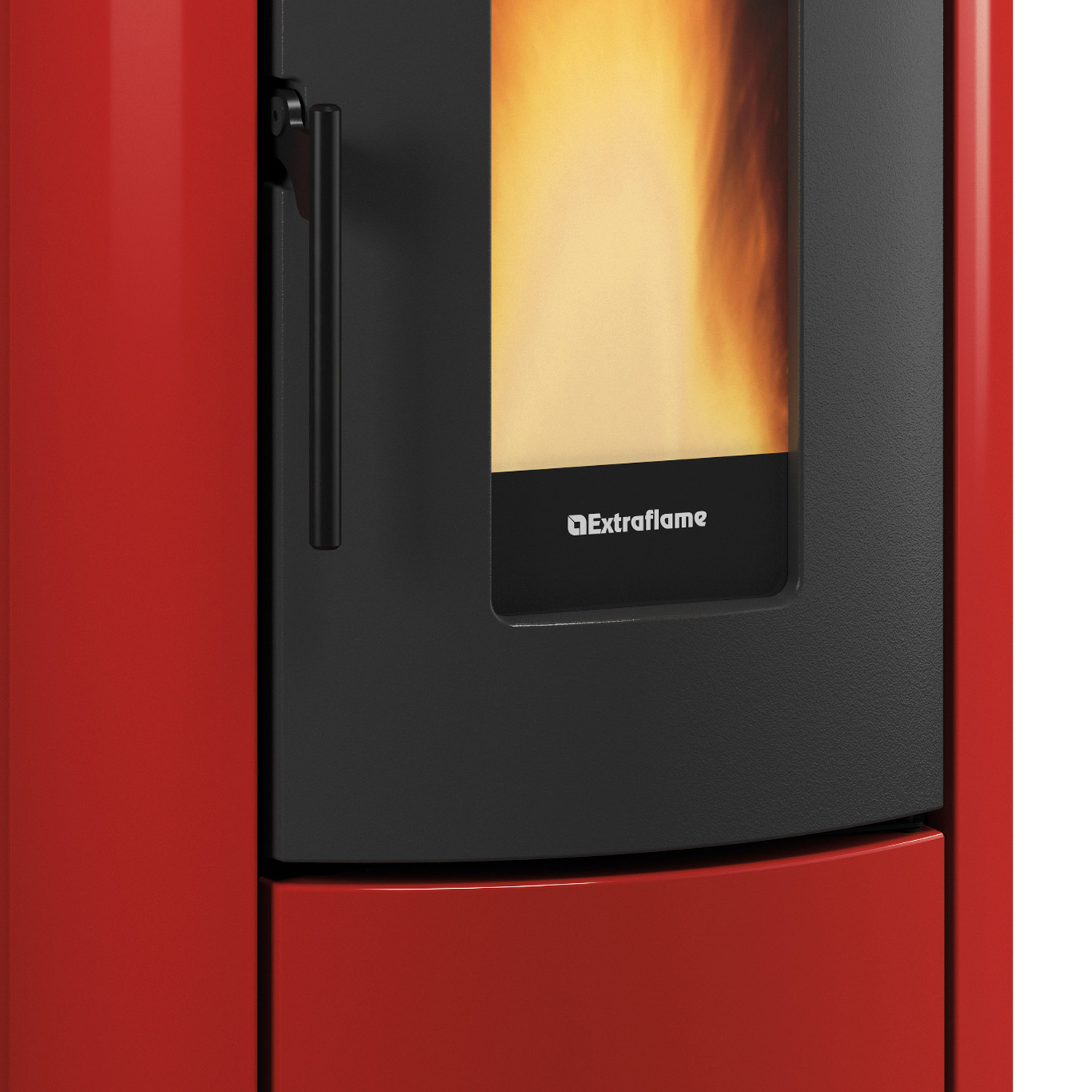 Extraflame ROSANNA IDRO 5.0 - Bordeauxrot wassergeführter Pelletofen EVOLUTION LINE