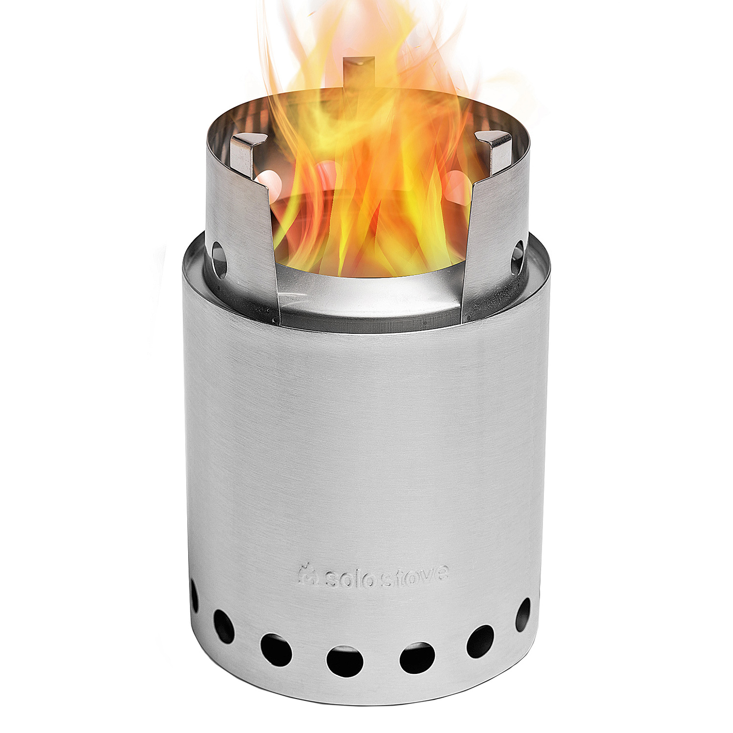 FEUERGOTT Grillhandschuhe silikonbeschichtet + Solo Stove Titan Campingkocher