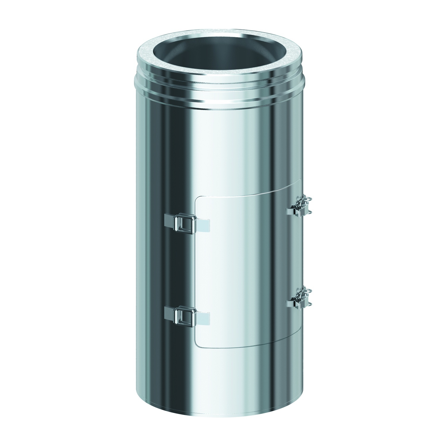 Schiedel ICS élément de tuyau 500 mm avec piège à boules et doublure à double paroi Ø200 double paroi brillant