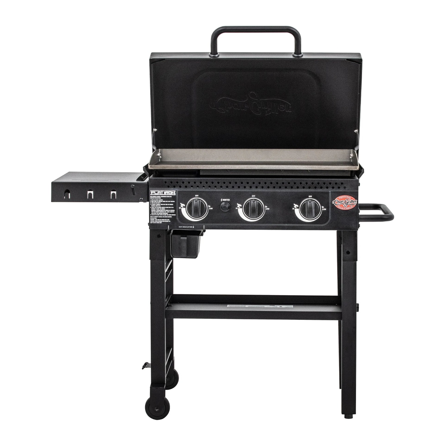 Char-Griller Flat Iron™ 3-Brenner Gas-Plancha (ohne Druckminderer)