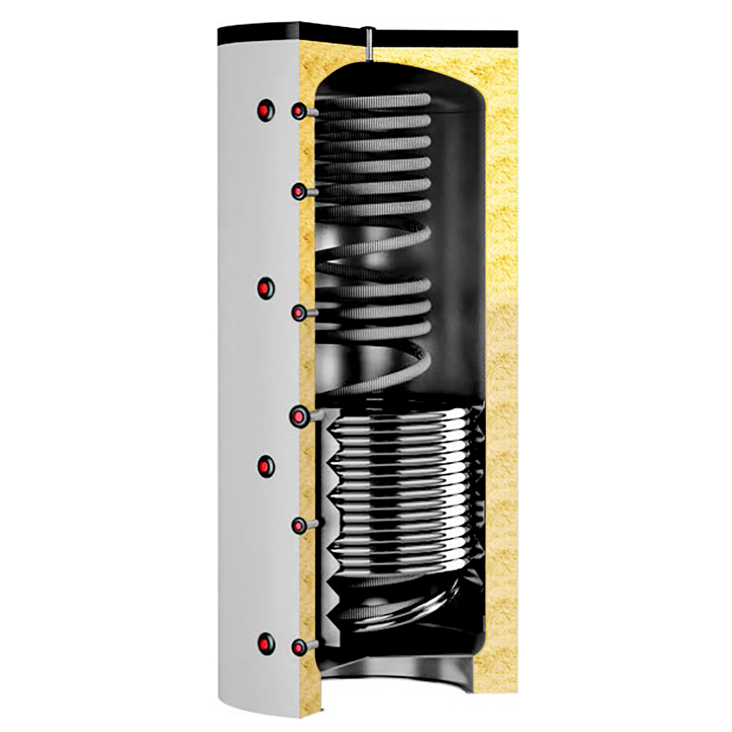 Termoventiler Ballon hygiénique Laddotank HSK ballon 2 800 (803 litres) avec 1x échangeur de chaleur solaire