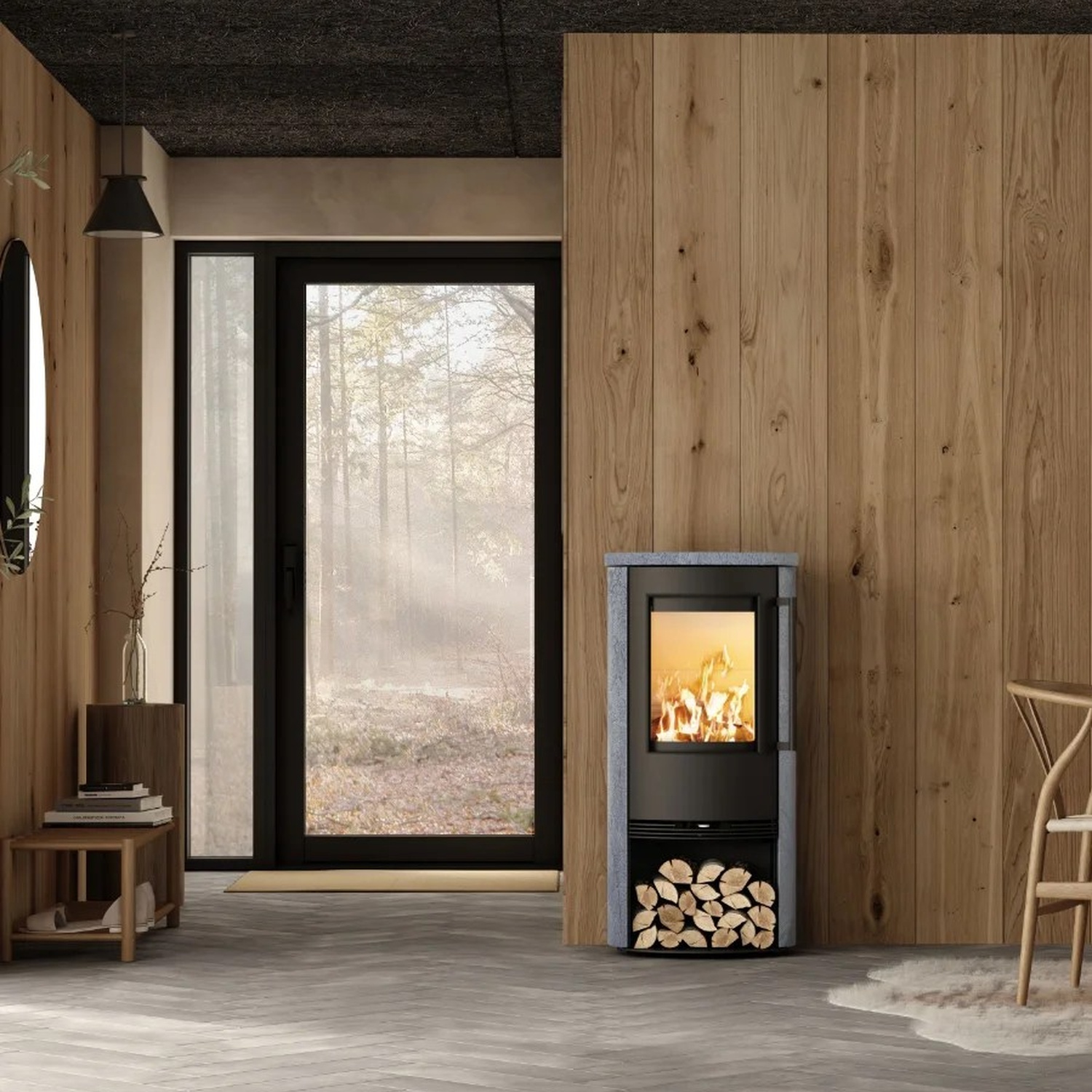 TermaTech TT21RS-CG Kaminofen TermaStone grau