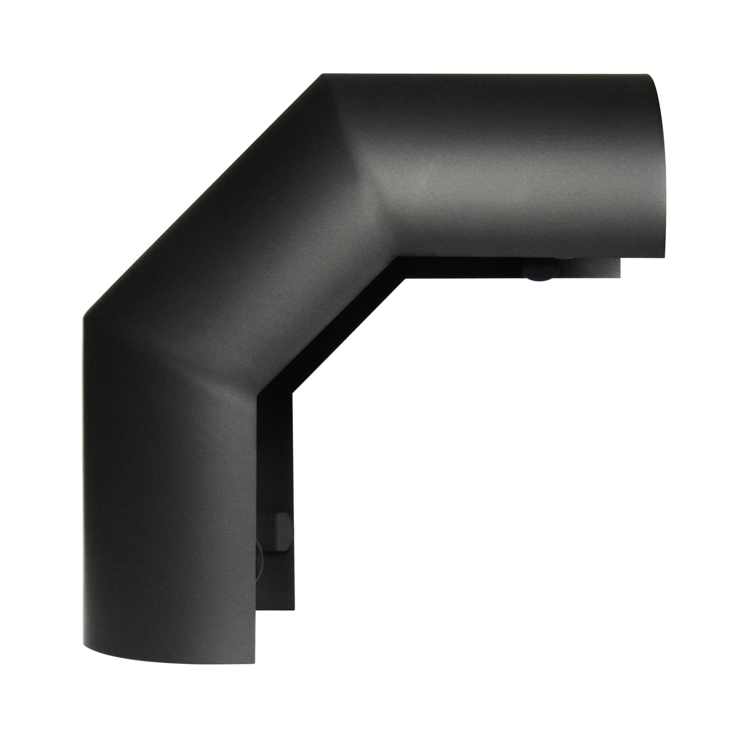 Raik Basic écran thermique 160mm noir pour coude en 3 parties 90° pour tuyau de fumée / conduit de fumée