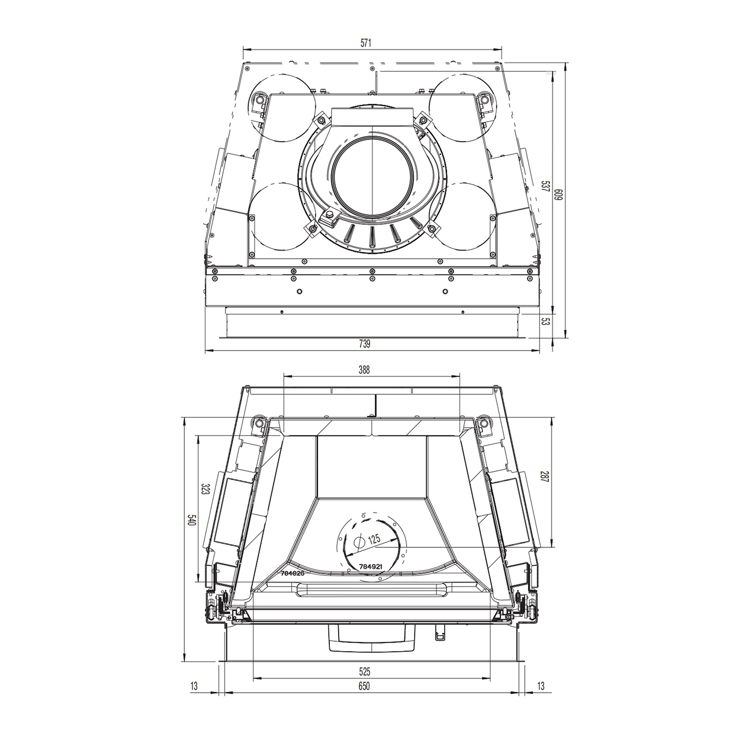 Austroflamm 65x57 S 2.0 Kamineinsatz