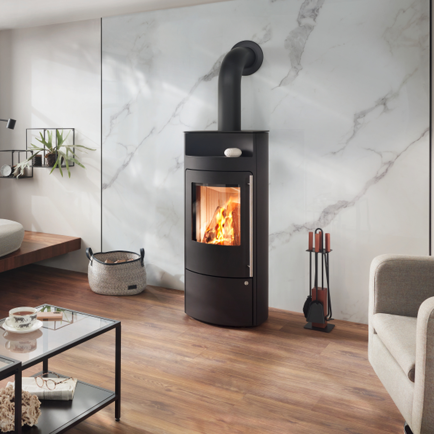 Olsberg Timor Kaminofen 6 kW Compact Stahl schwarz