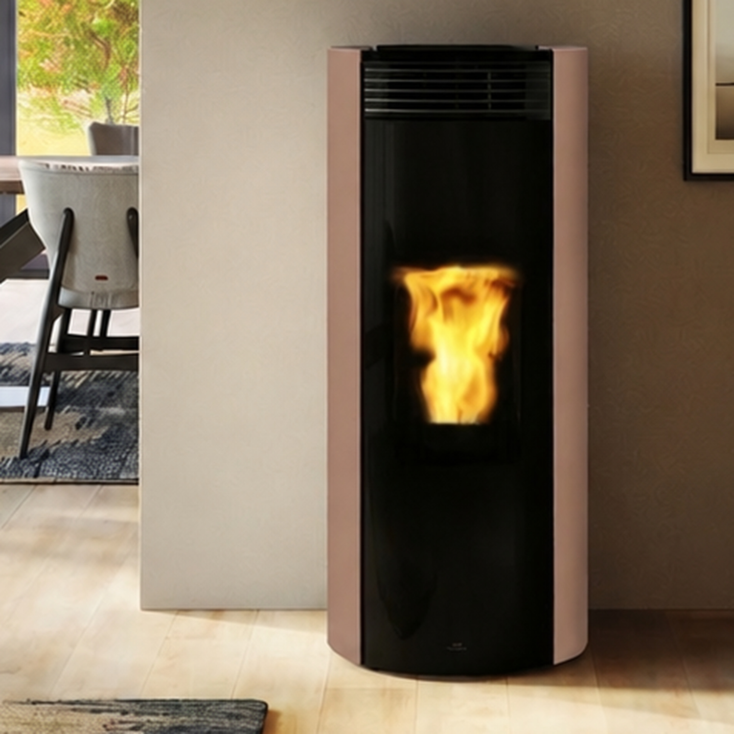 Edilkamin Libra 9+ Poêle à granulés sortie fumées arrière habillage acier moka