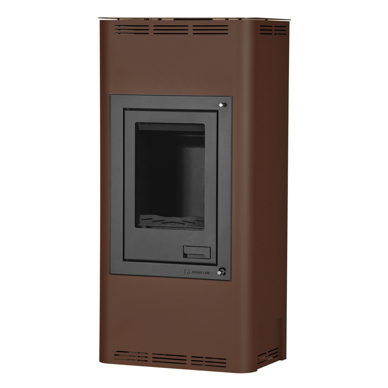 Aquaflam 12 Basic Wasserführender Kaminofen Brown