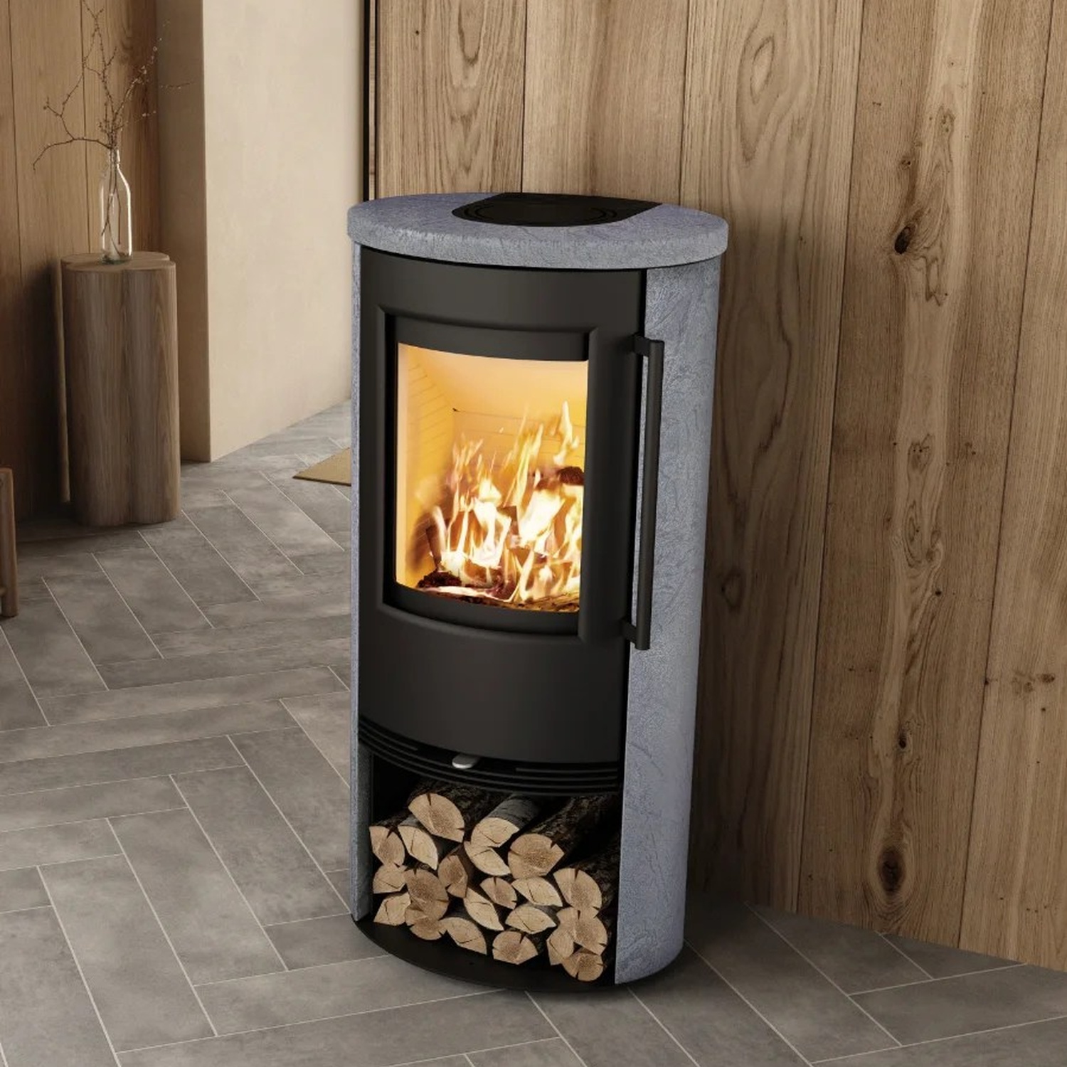 TermaTech TT21RS-CG Kaminofen TermaStone grau
