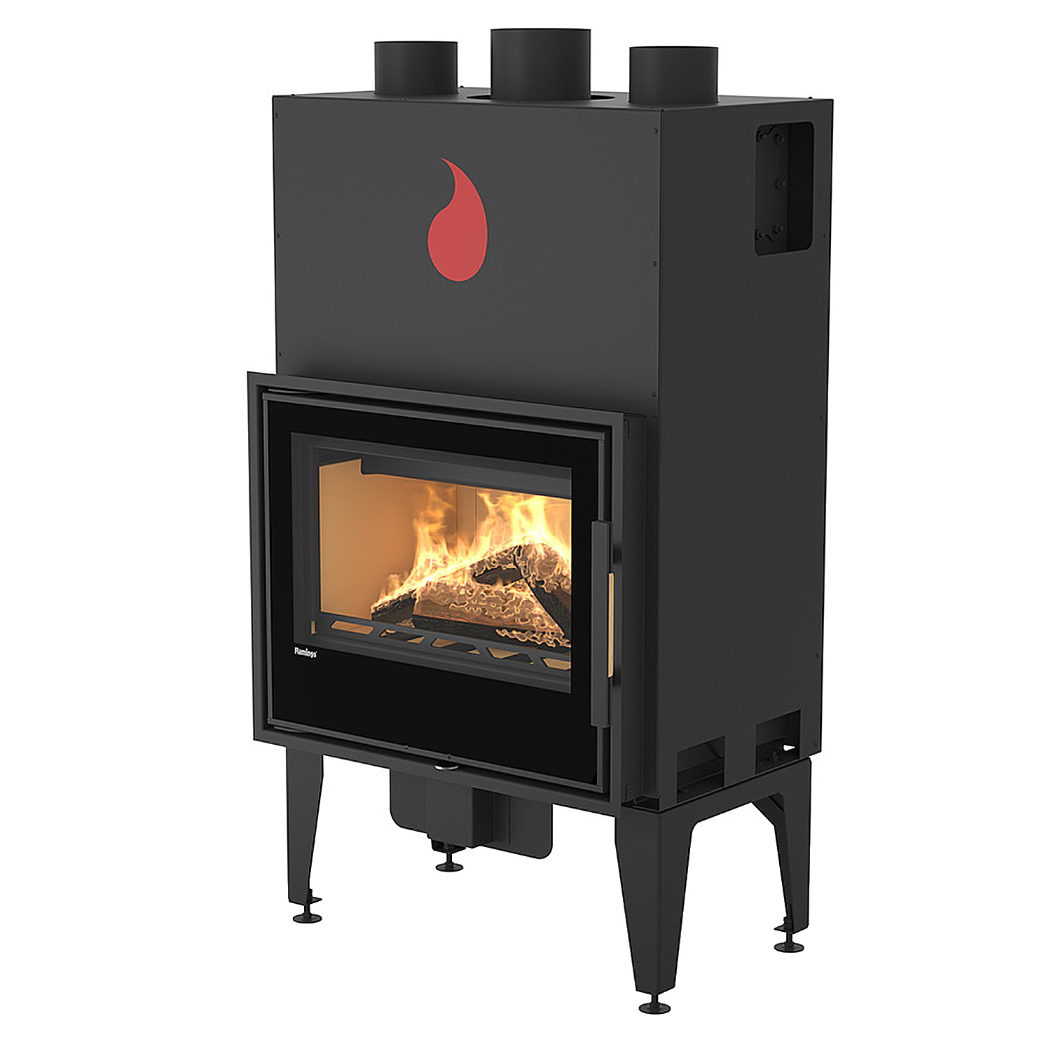 HS Flamingo M9 Insert de cheminée Acier Noir Manuel