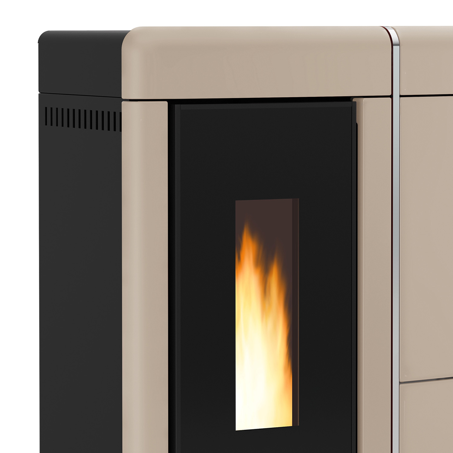Extraflame EVELYNE IDRO 2.0 - Taupe poêle à granulés bouilleur EVOLUTION LINE