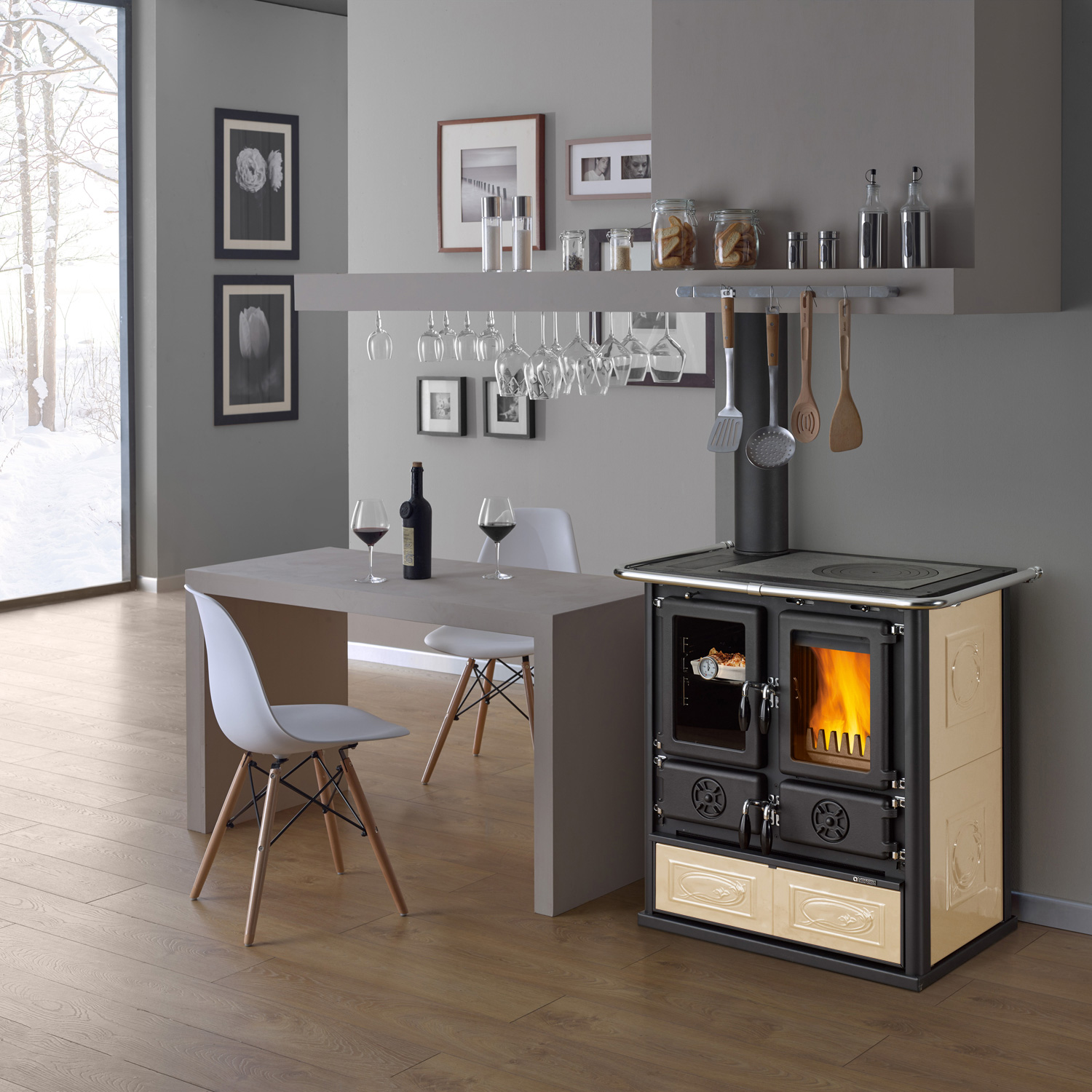 La Nordica Rosetta SX.16 cuisinière à bois Liberty Panna