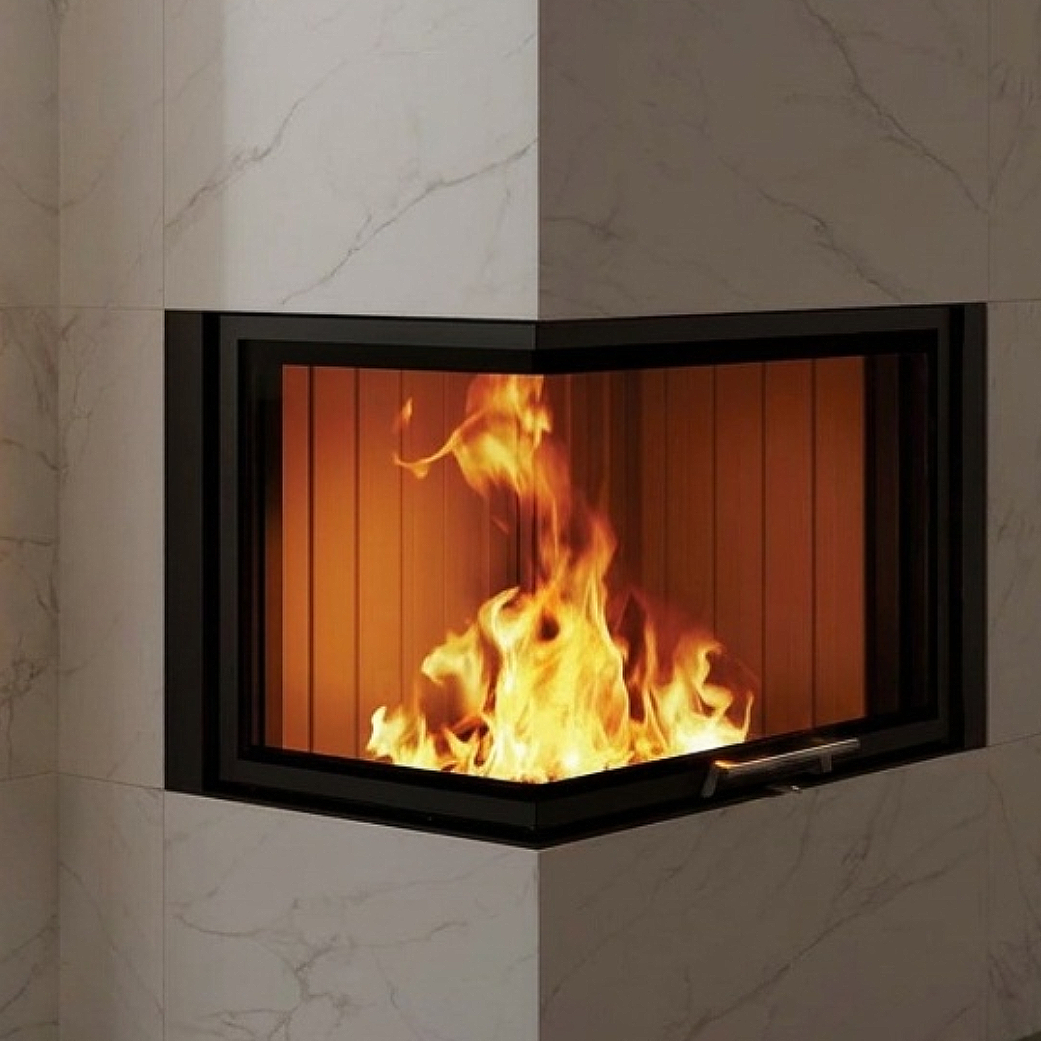 Spartherm Varia 2L-80h insert de cheminée d&rsquo;angle