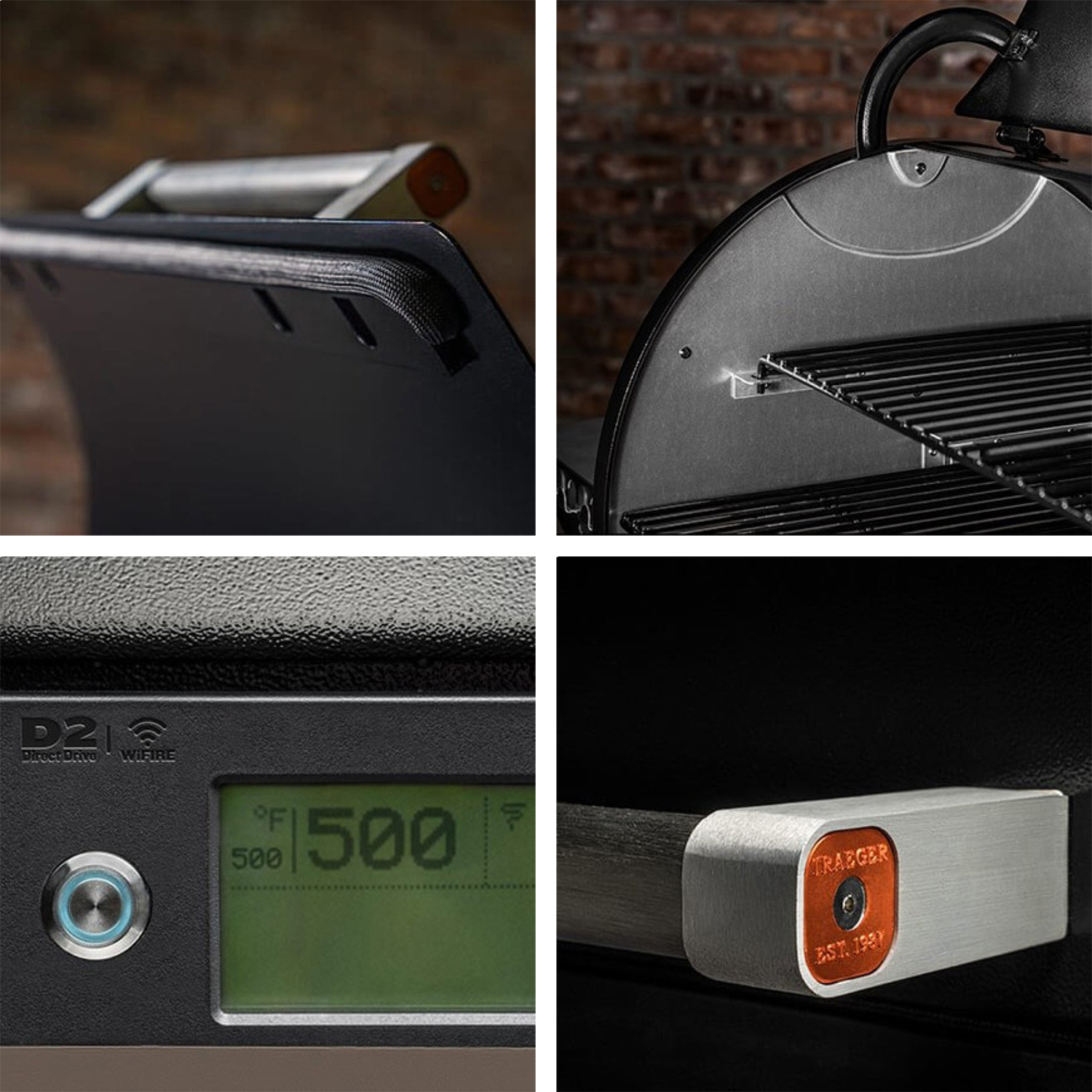 Traeger IRONWOOD 885 - schwarz inkl. Abdeckhaube & Klappbare Frontablage