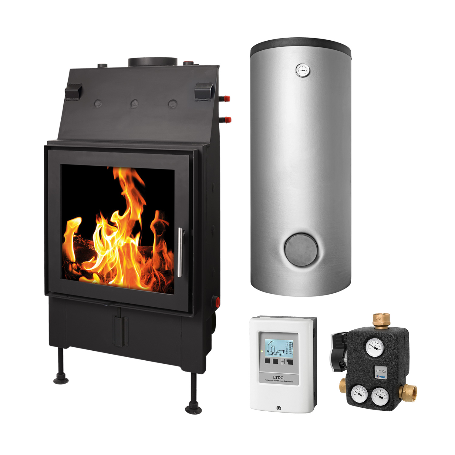 Schmitzker No4 15 kW mit Stahlrahmen Set + Hygienespeicher SHS 750 + SWT