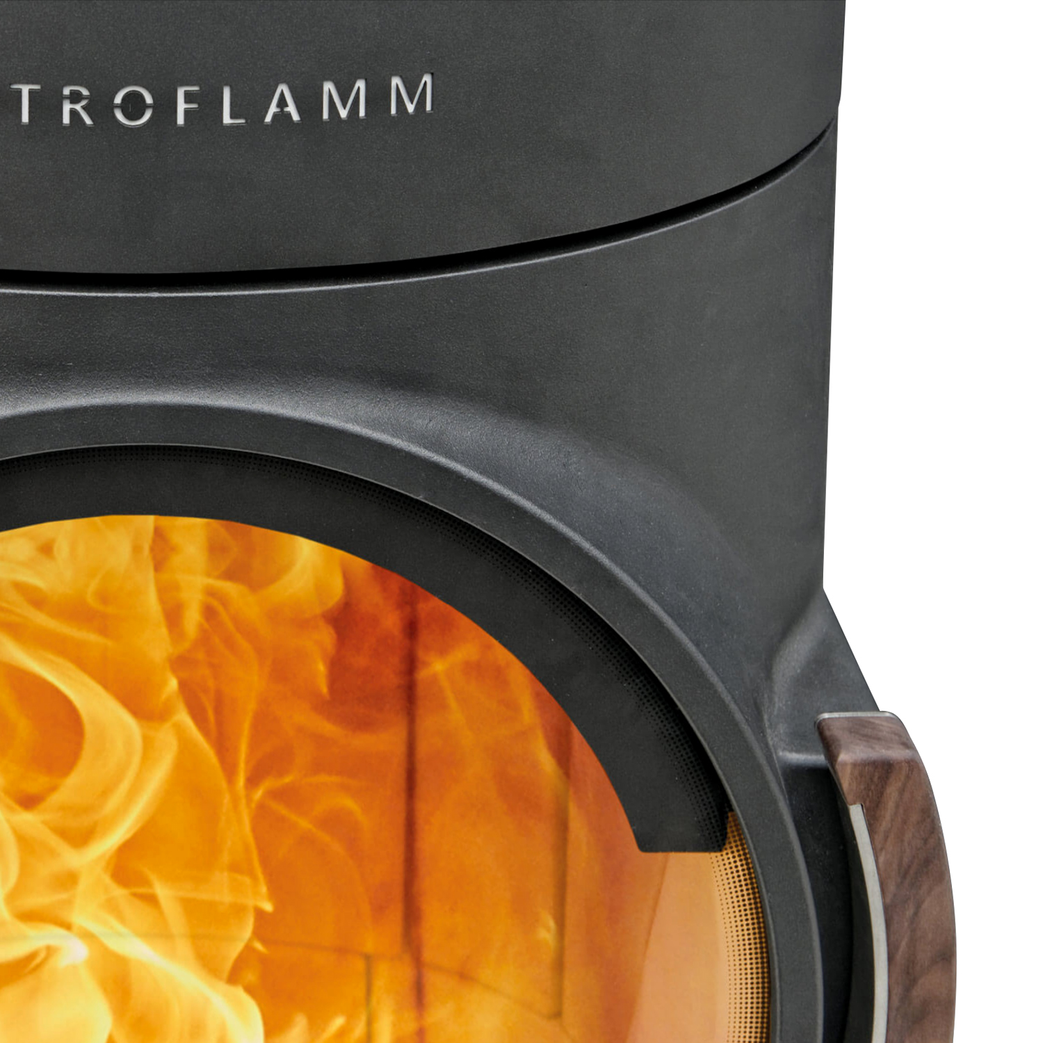 Austroflamm Clou Xtra Kaminofen Stahl gussgrau RR oben oder hinten