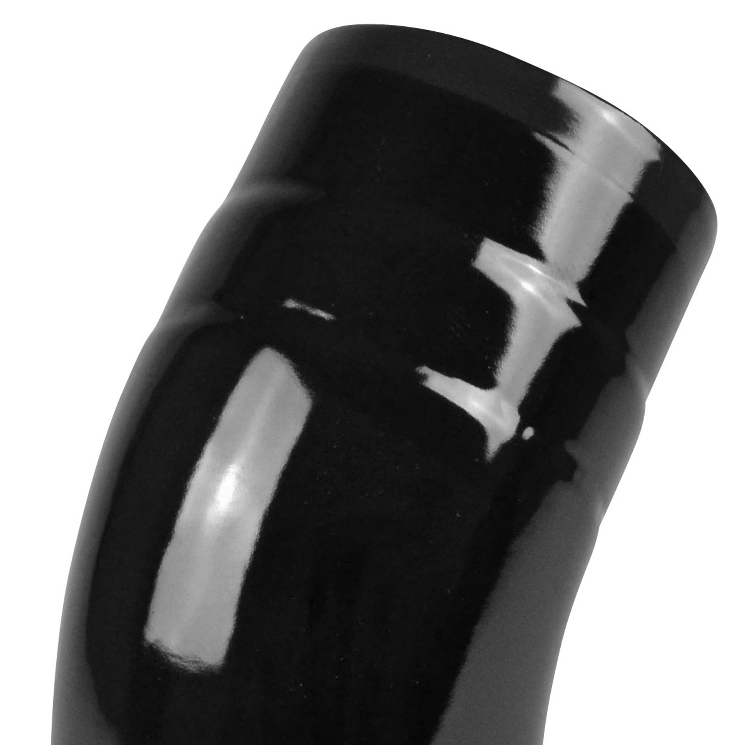 Coude de conduit de fumée / Coude de tuyau de poêle émaillé 120 mm - Coude lisse à 45° Noir