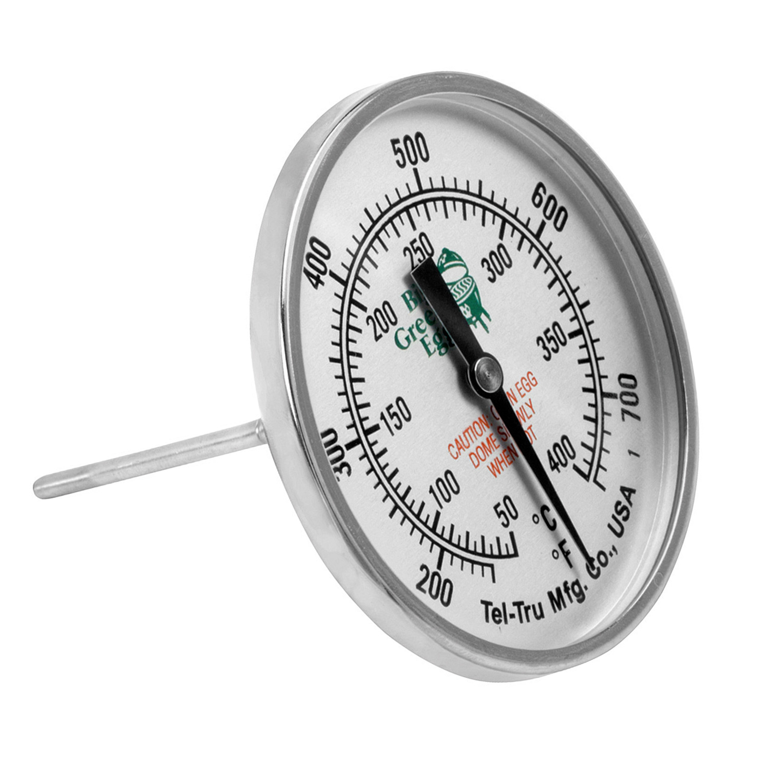 Big Green Egg Tel-Tru Deckelthermometer für 2XL, XL, L