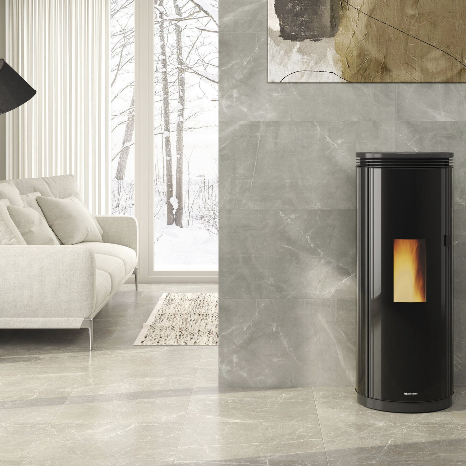 Extraflame PAMELA CRYSTAL - BLSC poêle à granulés EVOLUTION LINE