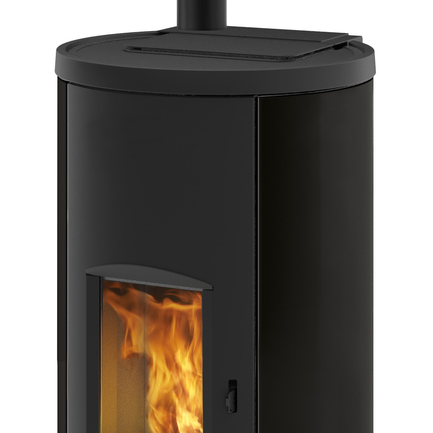 EK63 Like 80 Evo Pelletofen Stahl schwarz RR oben