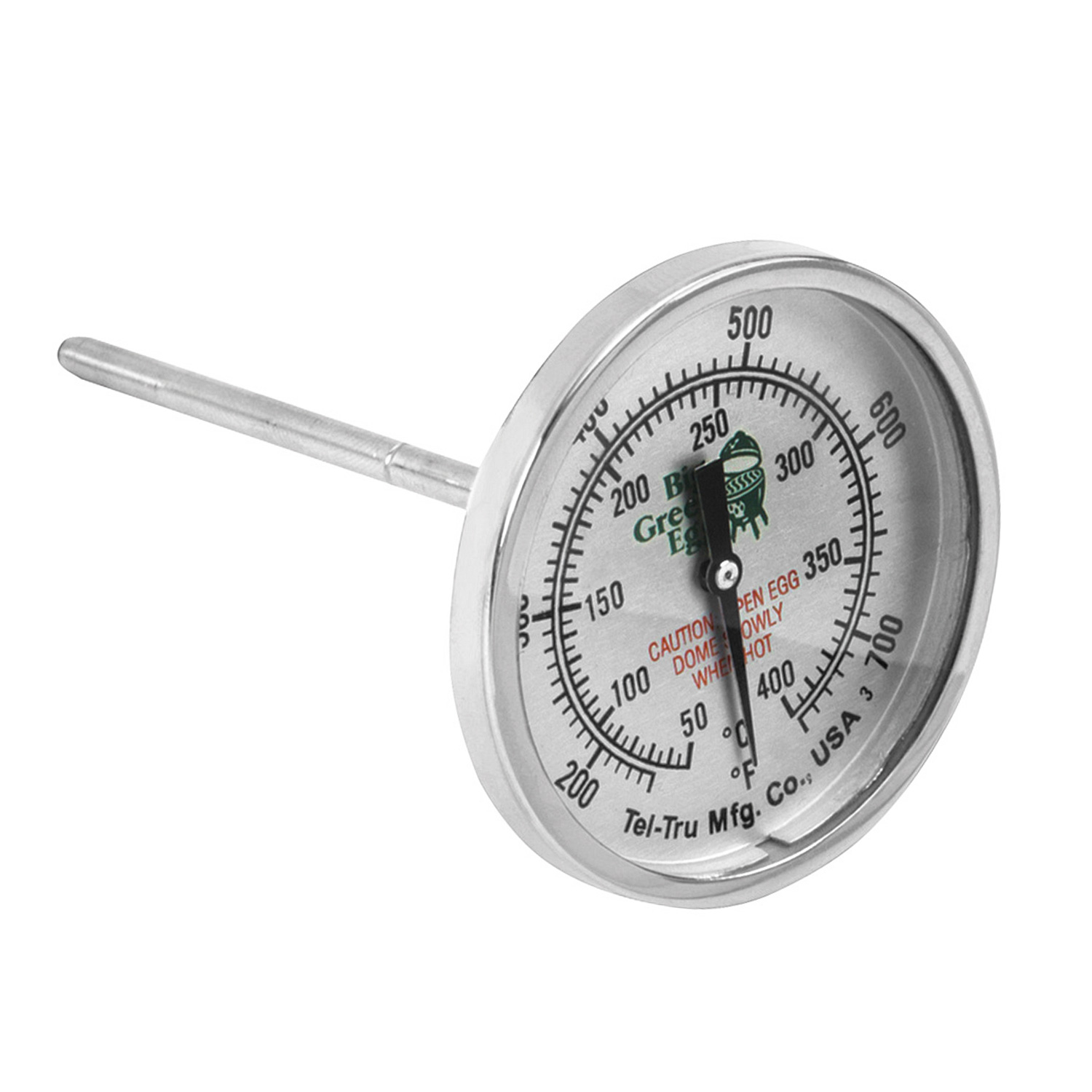 Big Green Egg Tel-Tru Deckelthermometer für M, S, MX und MN