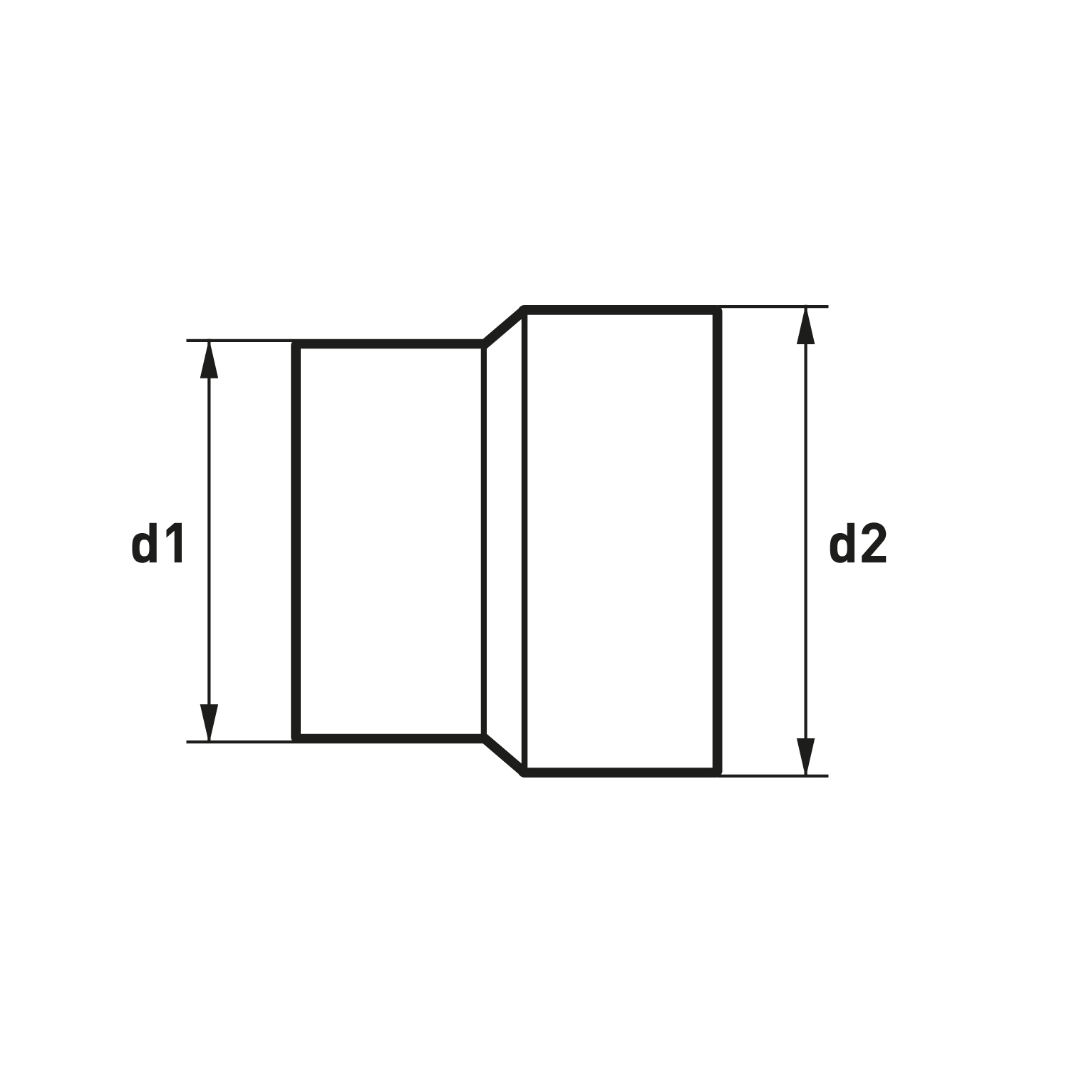 Extension de conduit de poêle / tuyau de poêle Raik 80mm - 120mm