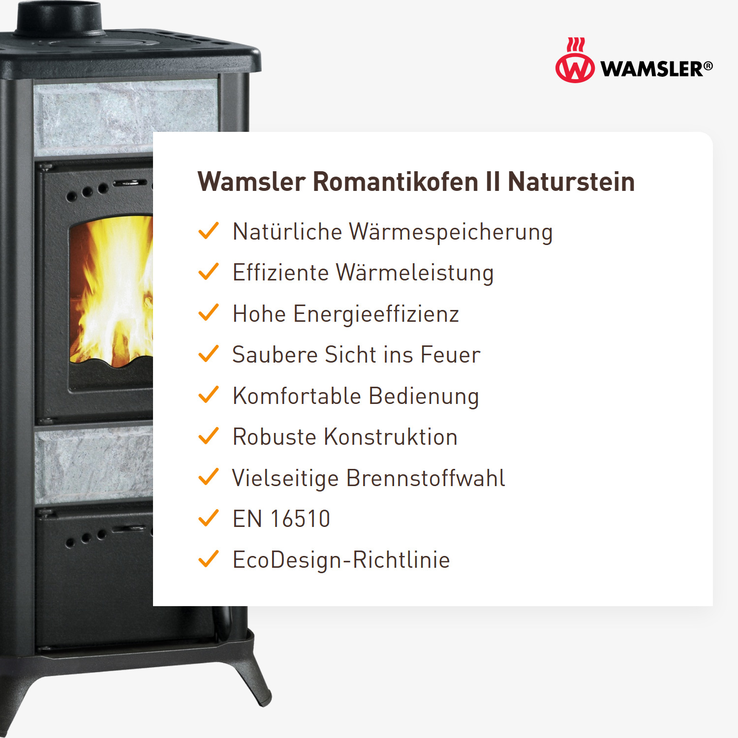 Wamsler Romantikofen II Naturstein
