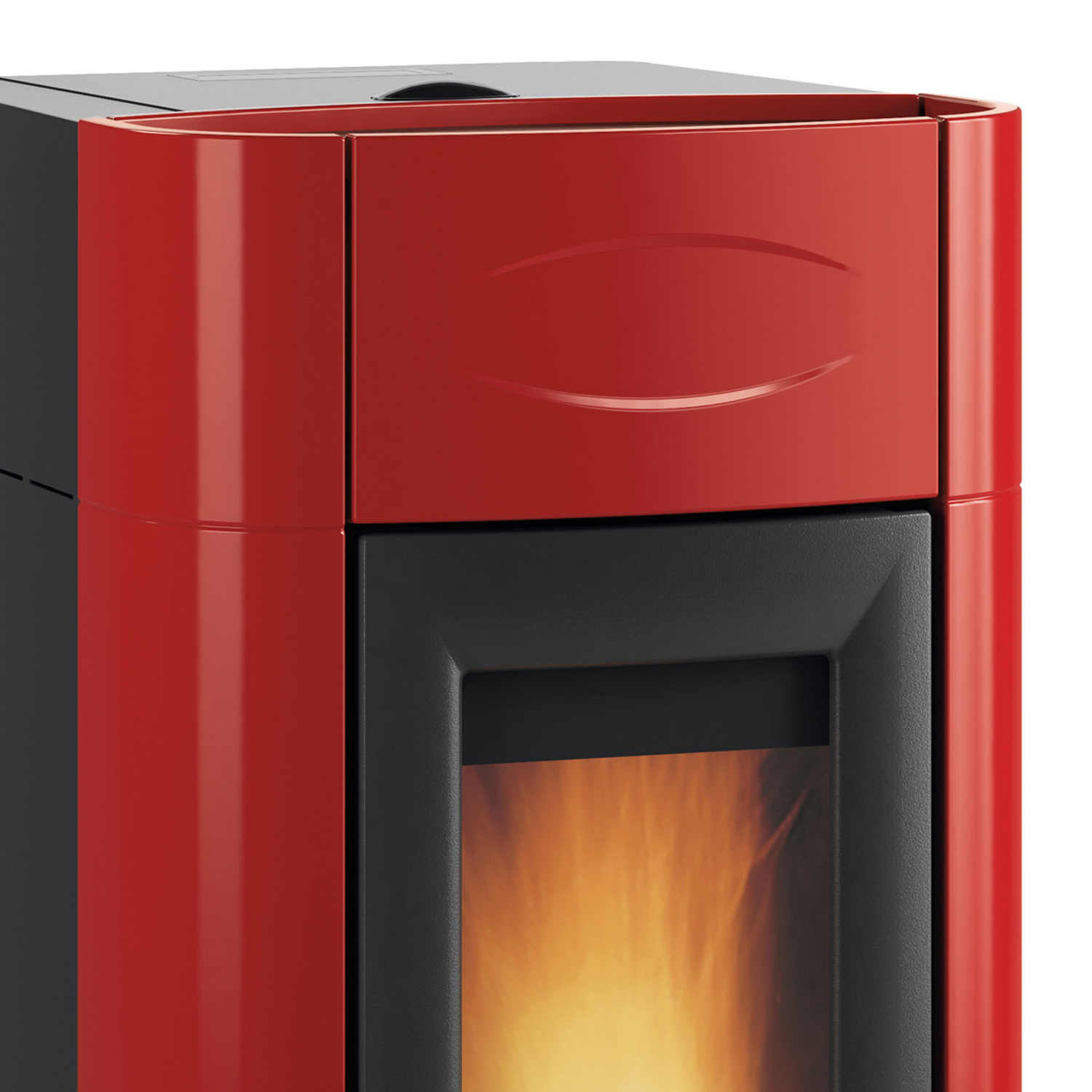 Extraflame ISIDORA IDRO H20 5.0 EVO - Bordeauxrot wassergeführter Pelletofen EVOLUTION LINE