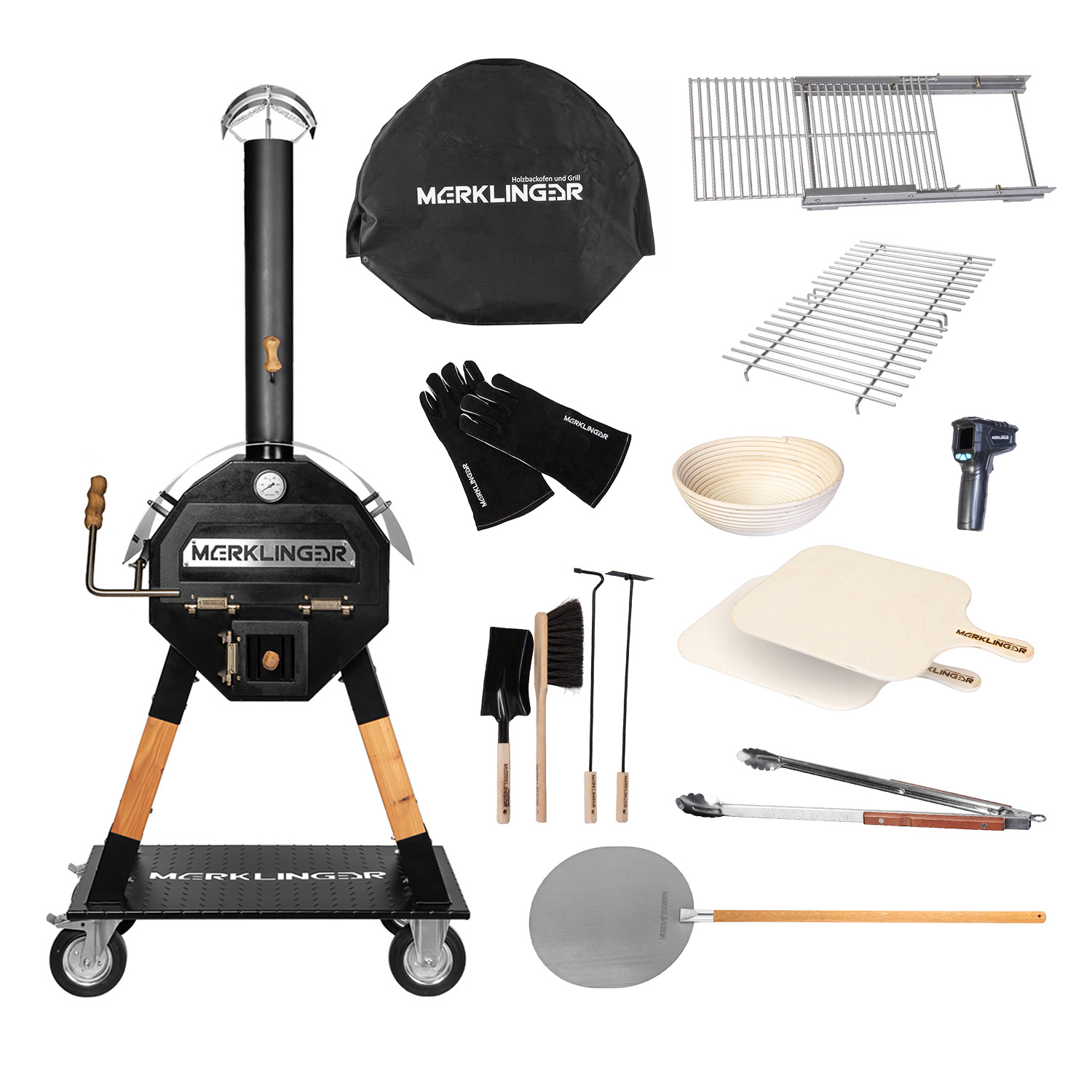 Der Merklinger Holzbackofen 600 HOT SUMMER SPECIAL inkl. Komplettset & Abdeckhaube