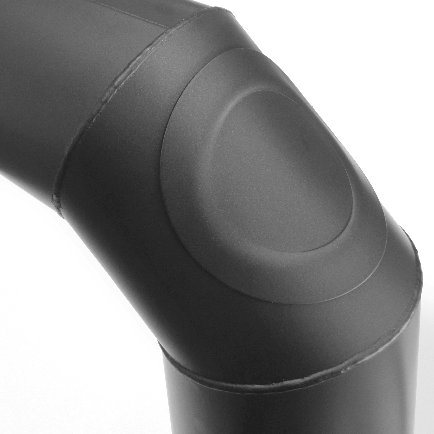 Raik Basic Rauchrohrbogen-Set 120mm gussgrau 3-teilig – geschweißt/eckig für Rauchrohr / Ofenrohr