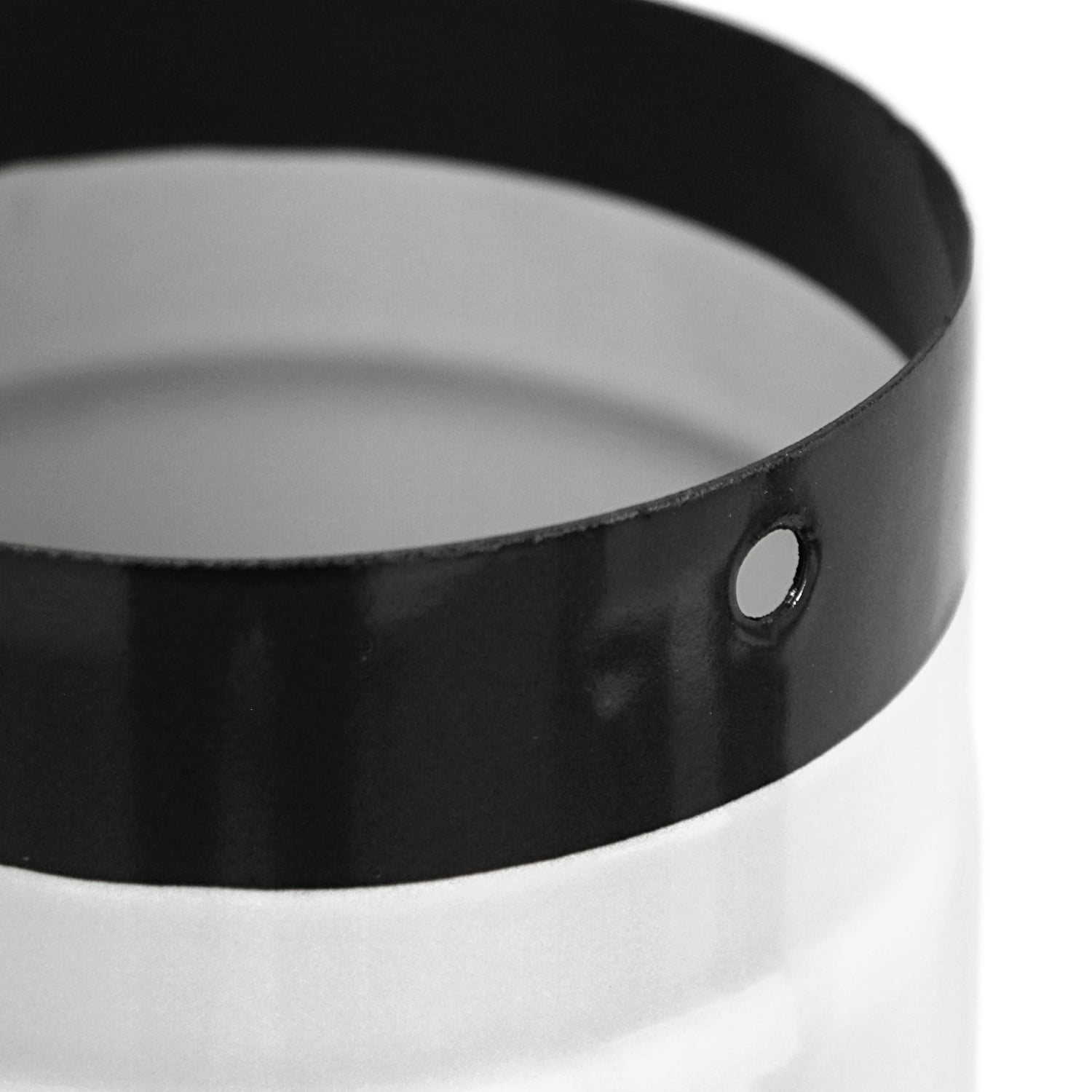 Tube de raccordement / Tuyau de poêle émaillé 130mm - 500mm Blanc