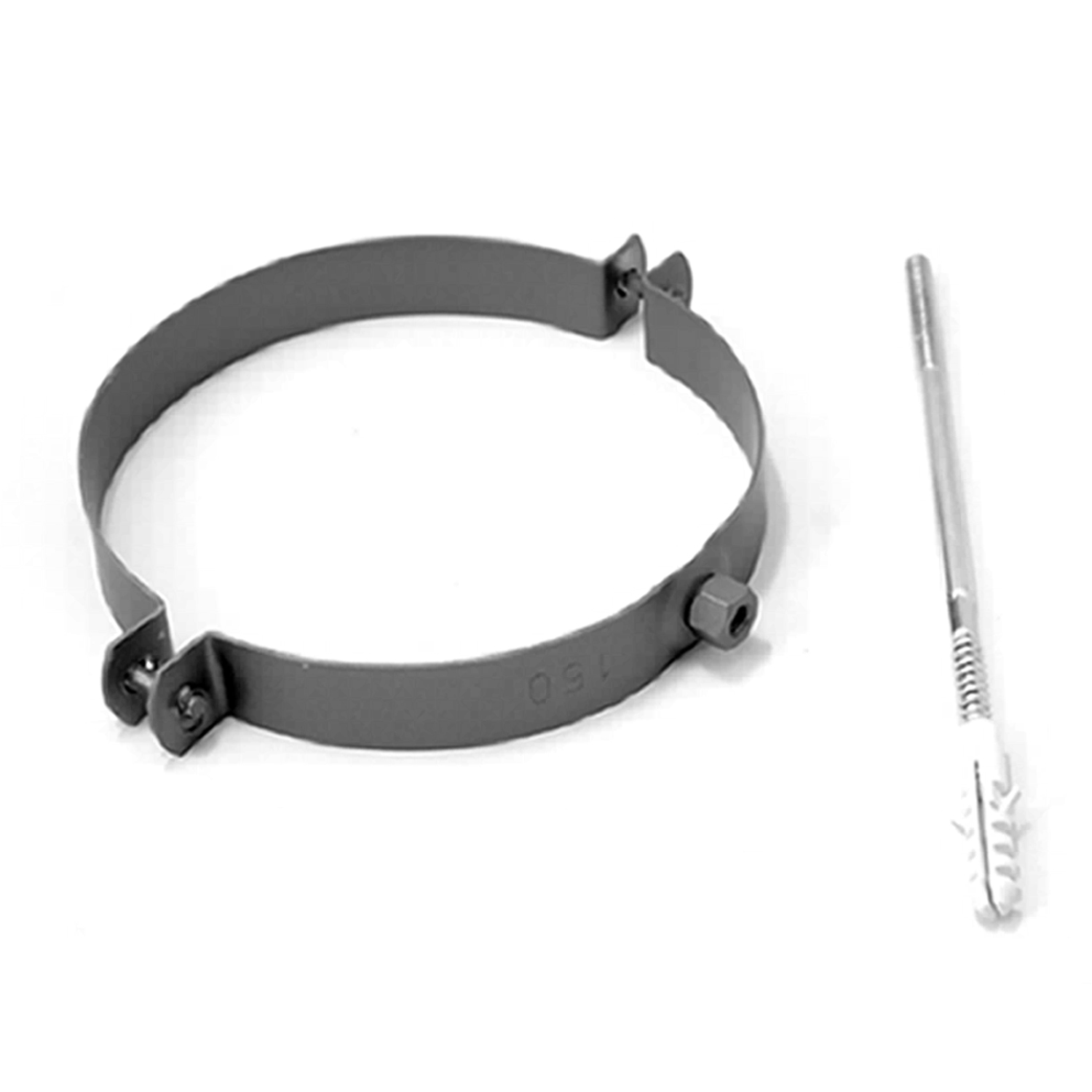 Raik Basic Rohrschelle 130mm gussgrau für Rauchrohr / Ofenrohr