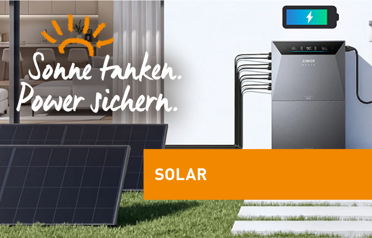 Solar: Anker Solix Speicher und Solar-Panels