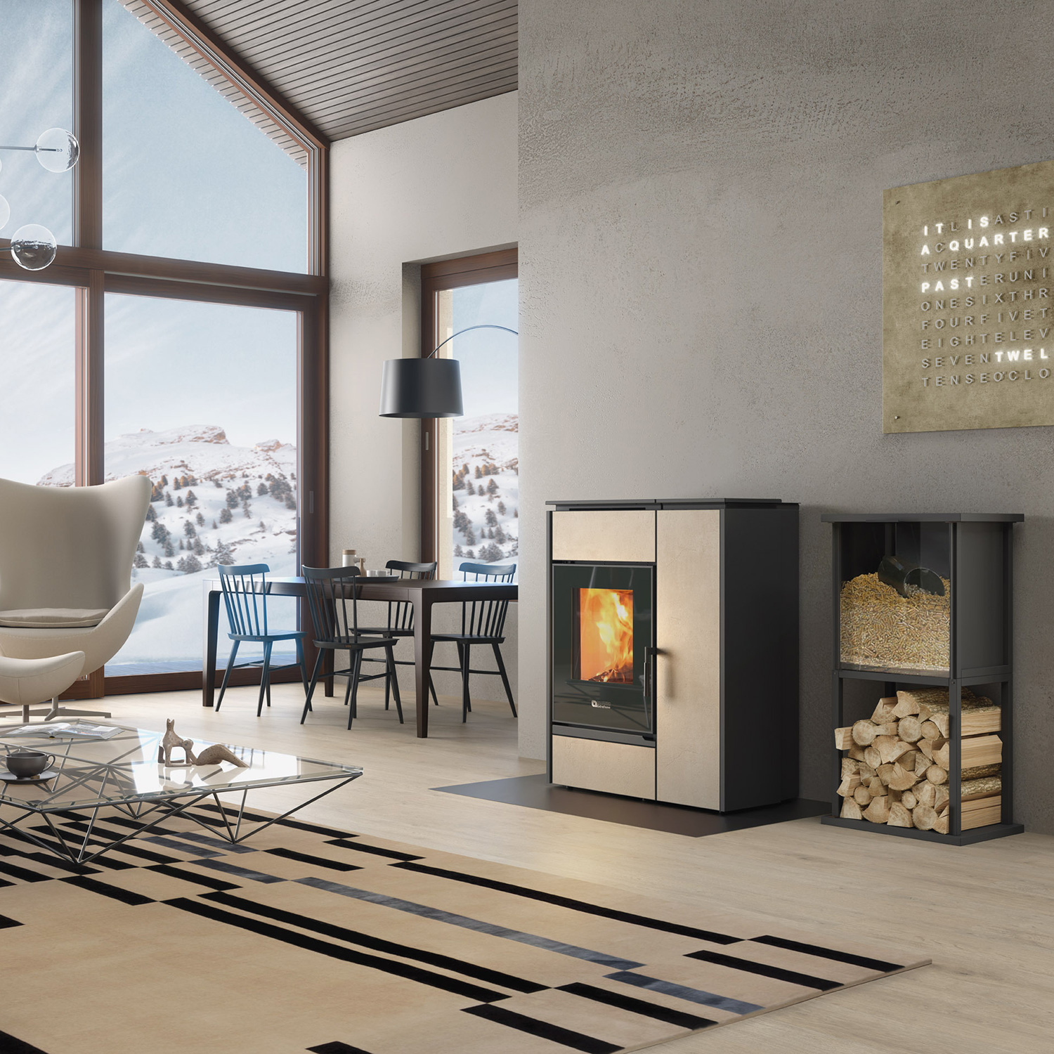 Extraflame Evolution Line Margaret Hybridofen Corten